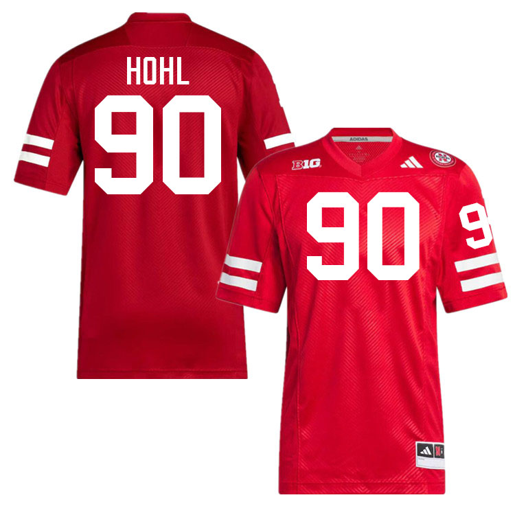 John Hohl Nebraska Jersey,Nebraska Cornhuskers Football Uniforms,Jersey-Scarlet